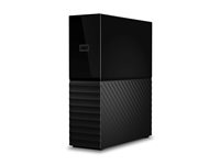 WD My Book WDBBGB0260HBK - Hårddisk - krypterat - 26 TB - extern (desktop) - USB 3.2 Gen 1 - 256 bitars AES - svart WDBBGB0260HBK-EESN