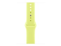 Apple - Band för smart klocka - 46mm - M/L (passar handleder på 160 - 210 mm) - neongul - för Watch Hermès Series 12, SE 3, Series 10, Series 11, Series 12, Ultra 3, Ultra 4 MFGW4ZM/A