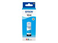 Epson EcoTank 104 - 65 ml - cyan - original - bläcktank - för P/N: C11CL59409CA, C11CL62402, C11CL62403, C11CL62424, C11CL63401, C11CL63402 C13T00P240
