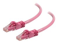 C2G Cat6 Booted Unshielded (UTP) Network Patch Cable - Kytkentäkaapeli - RJ-45 (uros) to RJ-45 (uros) - 10 m - UTP - CAT 6 - valettu, piikitön, säikeinen - vaaleanpunainen 83594