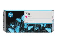 HP 738 - 300 ml - magenta - original - DesignJet - bläckpatron - för DesignJet T950, XT950 676M7A