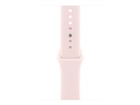 Apple - Band för smart klocka - 46mm - storlek S/M - soft rosa - för Watch Hermès Series 12, SE 3, Series 10, Series 11, Series 12, Ultra 3, Ultra 4 MHYF4ZM/A
