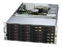 Supermicro Storage SuperServer 641E-E1CR36L - telineasennettava ilman suoritinta - 0 Gt - ei kiintolevyä SSG-641E-E1CR36L