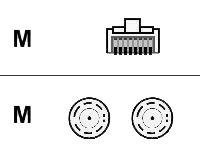 Cisco - Verkkokaapeli - RJ-45 (uros) to BNC (uros) - STP CAB-E1-RJ45BNC=