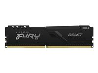 Kingston FURY Beast - DDR4 - pakkaus - 32 Gt: 4 x 8 Gt - DIMM 288 nastaa - 3200 MHz / PC4-25600 - CL16 - 1.35 V - puskuroimaton - non-ECC - musta KF432C16BBK4/32