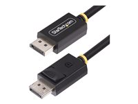 StarTech 1m DisplayPort 2.1 Cable, VESA-Certified, DP40 DP 2.1 Cable - DisplayPort-kabel - DisplayPort (hane) spärrad till DisplayPort (hane) spärrad - DisplayPort 2.1 - 1 m - passiv, 8K60Hz stöd, 4K144Hz stöd, 1440p stöd 240 Hz, upp till 40 Gbps dataöverföringshastighet, UHBR10, HDR-stöd - svart DP21-1M-DP40-CABLE