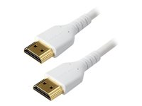 Startech - Premium hög hastighet - HDMI-kabel med Ethernet - HDMI hane till HDMI hane - 2 m - vit - för P/N: TB3DKM2HDL RHDMM2MPW