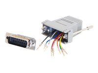 C2G - Seriell adapter - RJ-45 (hona) till 15 pin D-Sub (DB-15) (hane) - grå 81536