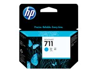 HP 711 - 29 ml - sinivihreä - alkuperäinen - DesignJet - mustepatruuna malleihin DesignJet T100, T120, T120 ePrinter, T125, T130, T520, T520 ePrinter, T525, T530 CZ130A