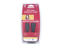 Belkin PRO Series Computer-Style AC Power Extension Cable - Förlängningskabel för ström - power IEC 60320 C13 till IEC 60320 C14 - 1.8 m F3A102CP1.8M