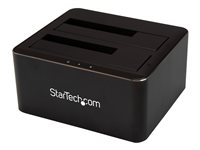 Startech Dual-Bay USB 3.0 to SATA Hard Drive Docking Station, USB Hard Drive Dock, External 2.53.5 SATA IIIIII, SSDHDD Docking Station, Hot-Swap Hard Drive Bays - Top-Loading - HDD dockningsstation - fack: 2 - 2.5", 3.5" - SATA 6Gb/s - USB 3.0 - svart - för P/N: SVA12M5NA SDOCK2U33V
