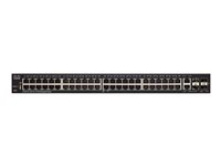 Cisco Small Business SF350-48 - Kytkin - L3 - Hallinnoitu - 48 x 10/100 + 2 x 10/100/1000 + 2 x combo Gigabit SFP - telineeseen asennettava SF350-48-K9-EU