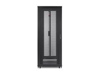 APC NetShelter SV - Rack skåp - svart - 48U - 19" - för P/N: SMT2200I2U-BR, SMT3000RMI2UC, SMX2KR2UNCX145, SRT3000XLA, SRT3000XLAUS, SRT5KRMXLTUS AR2587