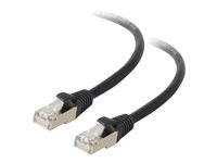 C2G Cat5e Booted Shielded (STP) Network Patch Cable - Kytkentäkaapeli - RJ-45 (uros) to RJ-45 (uros) - 50 m - STP - CAT 5e - valettu - musta 83859