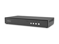 StarTech.com - Omkopplare för tangentbord/video/mus/ljud/USB - 4 x KVM/ljud/USB - 1 lokal användare - skrivbordsmodell - TAA-kompatibel CK4-HP104C