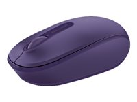 Microsoft Wireless Mobile Mouse 1850 - Mus - höger- och vänsterhänta - optisk - 3 knappar - trådlös - 2.4 GHz - trådlös USB-mottagare - pantonelila U7Z-00043