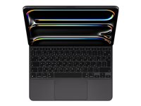 Apple Magic Keyboard - Tangentbord och foliefodral - med pekdyna - bakgrundsbelyst - Apple Smart connector - QWERTY - dansk - svart - för 13-inch iPad Pro (M4) MWR53DK/A