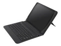 Belkin QODE Slim Style - Tangentbord och foliefodral - trådlös - Bluetooth - engelska F5L152AYC00