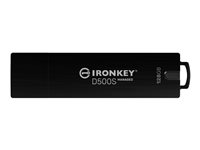 Kingston IronKey Keypad 200 - USB Flash-asema - salattu - 128 Gt - USB 3.2 Gen 1 - TAA-yhteensopiva IKD500SM/128GB