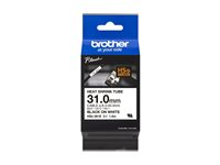 Brother HSe-261E - Svart på vitt - Rulle (3,1 cm x 1,5 m) 1 kassett(er) hängande låda - rörtejp för värmekrympning - för P-Touch PT-D800W HSE261E