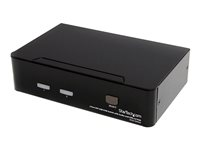 StarTech.com 2 Port DVI USB KVM Switch with Audio and USB 2.0 Hub (SV231DVIUA) - Omkopplare för tangentbord/video/mus/ljud/USB - 2 x KVM/ljud/USB - 1 lokal användare - skrivbordsmodell - för P/N: IM12D1500P, SVA12M2NEUA, SVA12M5NA, USBDVI4N1A10, USBDVI4N1A6 SV231DVIUA