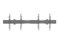 Multibrackets M Pro MBW2U - Koukku - mikrosäätö malleihin 2 LCD-näyttöä - muovi, alumiini, teräs - musta -näytön koko: 32"-65" - seinään asennettava 7350105210631