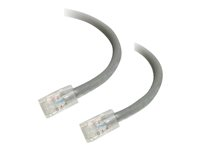 C2G Cat5e Non-Booted Unshielded (UTP) Network Patch Cable - Kytkentäkaapeli - RJ-45 (uros) to RJ-45 (uros) - 10 m - UTP - CAT 5e - säikeinen, uniboot - harmaa 83007