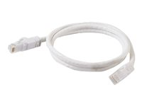 C2G Cat6 Booted Unshielded (UTP) Network Patch Cable - Kytkentäkaapeli - RJ-45 (uros) to RJ-45 (uros) - 1.5 m - UTP - CAT 6 - valettu, piikitön, säikeinen - valkoinen 83487