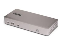 StarTech.com Triple-Monitor USB4 Docking Station, 4K 60Hz HDMI or DisplayPort, 100W Laptop Charging, 2.5GbE, USB-C Multi-Monitor Dock, Driverless - Dockningsstation - USB4 / Thunderbolt 4 - 3 x HDMI, 3 x DP - 1GbE, 2.5GbE - 180 Watt 150UE-USB4DOCKTRIPLE
