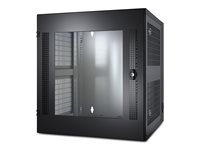 APC NetShelter WX - Rack - väggmontering - svart - 13U - 19" - för P/N: SRT2200RMXLA-NC, SUA1000RM2U, SUA1000RM2U-TU, SUA1000RMI2U AR100