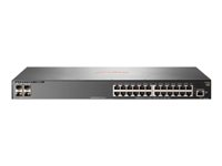 HPE Aruba 2930F 24G 4SFP - Kytkin - L3 - Hallinnoitu - 24 x 10/100/1000 + 4 x Gigabit SFP (uplink) - telineeseen asennettava JL259A#ABB