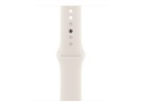 Apple - Band för smart klocka - 40mm - storlek M/L - starlight - för Watch Hermès Series 12, Hermès Series 9, SE 3, Series 10, Series 11, Series 12, Series 9 MYJ43ZM/A
