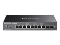 TP-Link Omada SG2210XMP-M2 V1.6 - Commutateur - C2+ - intelligent - 8 x 100/1000/2.5G (PoE+) + 2 x Ethernet 10 Go SFP+ - de bureau, fixation murale - PoE+ (160 W) SG2210XMP-M2