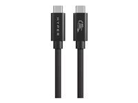 Hyper HyperDrive Next - USB-kabel - USB-C (hane) till USB-C (hane) - USB4 - 1.2 m - svart HD6500BKGL