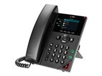 Poly VVX 250 - VoIP -puhelin - 3-suuntainen puhelukyky - SRTP, SIP, SDP, RTP - 4 linjaa - musta 89B62AA#AC3