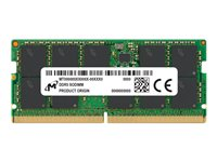 Micron - DDR5 - moduuli - 32 Gt - 262-nastainen SO-DIMM - 4800 MHz / PC5-38400 - CL40 - 1.1 V - puskuroimaton - ECC MTC20C2085S1TC48BR