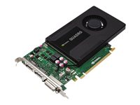 NVIDIA Quadro - Grafikkort - Quadro K2000 - 2 GB GDDR5 - PCIe 2.0 x16 - DVI, 2 x DisplayPort - för Precision R7610, T1700, T3610, T5500, T5610, T7500, T7600, T7610; Precision Rack 7910 490-BBRD