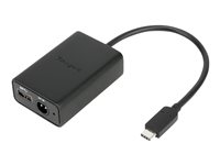 Targus Multiplexer Dongle - USB-adapter - USB, power DC jack (hona) till USB-C (hane) - USB Power Delivery (60W) - svart - Europa - för Targus Universal USB 3.0 DV2K, USB 3.0 ACA41EUZ