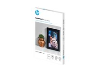 HP Advanced Glossy Photo Paper - Blank - 100 x 150 mm - 250 g/m² - 25 ark fotopapper - för ENVY Inspire 7255, 79XX; OfficeJet 20X, 80XX; Photosmart B110; Smart Tank Plus 55X Q8691A