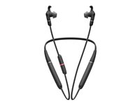 Jabra Evolve 65e MS - Kuulokkeet mikrofonilla varustettu - korvansisäiset - kiinnitys niskan taakse - Bluetooth - langaton - USB - melua vaimentava 6599-623-109