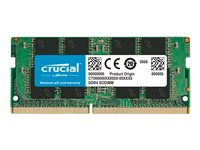 Crucial - DDR4 - moduuli - 16 Gt - SO-DIMM 260-pin - 2400 MHz / PC4-19200 - CL17 - 1.2 V - puskuroimaton - non-ECC - TAA-yhdenmukainen CT16G4SFD824AT