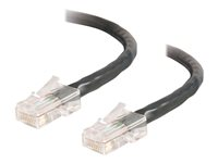 C2G Cat5e Non-Booted Unshielded (UTP) Network Crossover Patch Cable - Risteytyskaapeli - RJ-45 (uros) to RJ-45 (uros) - 3 m - UTP - CAT 5e - säikeinen, uniboot - musta 83318