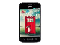 LG L40 (D160) - 3G pekskärmsmobil - RAM 512 MB / Internminne 4 GB - microSD slot - LCD-skärm - 3.5" - 320 x 480 pixlar - rear camera 3 MP - svart LGD160.ANEUBK