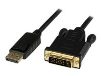 StarTech.com 1,8 m DisplayPort till DVI-kabel - 1080p video - Aktiv DisplayPort till DVI-kabeladapter - DisplayPort till DVI-D-kabel Single Link - DP 1.2 till DVI-skärmkabel - Bildskärmskabel - DisplayPort (hane) till DVI-D (hane) - 1.8 m - aktiv - svart - för P/N: TB3CDK2DP, TB3CDK2DPUE, TB3CDOCKDP, TB3DK2DHV, TB3DK2DHVUE, TB3DKDPMAW, TB3DKDPMAWUE DP2DVIMM6BS