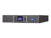 Eaton 9PX 3000i RT2U - UPS (rackmonterbar/extern) - AC 200/208/220/230/240 V - 3000 Watt - 3000 VA - 1-fas - RS-232, USB - utgångskontakter: 10 - PFC - 2U - 19" - svart/silver 9PX3000IRT2U-L
