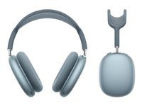 Apple AirPods Max - Hörlurar med mikrofon - fullstorlek - Bluetooth - trådlös - aktiv brusradering - blå MWW63DN/A