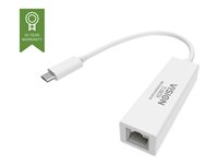 Vision TC-USBCETH - Verkkosovitin - USB-C - 1GbE - 1000Base-T - valkoinen TC-USBCETH