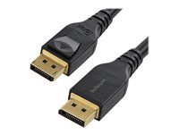 StarTech 13ft/4m VESA Certified DisplayPort 1.4 Cable, 8K 60Hz HBR3 HDR, Super UHD DisplayPort to DisplayPort Monitor Cord, Ultra HD 4K 120Hz DP 1.4 Video Cable M/M DP Connectors - DP 1.4 Latching Cable - DisplayPort-kabel - DisplayPort (hane) spärrad till DisplayPort (hane) spärrad - DisplayPort 1.4 - 4 m - stöd för 8K - svart DP14MM4M