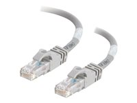 C2G Cat6 Booted Unshielded (UTP) Network Patch Cable - Kytkentäkaapeli - RJ-45 (uros) to RJ-45 (uros) - 5 m - UTP - CAT 6 - valettu, piikitön, säikeinen - harmaa 83370