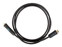 Crestron CBL-4K-USBC-HD Series CBL-4K-USBC-HD-6 - Adapterkabel - USB-C hane till HDMI hane - 1.83 m - dubbelt skärmad - svart - stöd för 4K, aktiv CBL-4K-USBC-HD-6